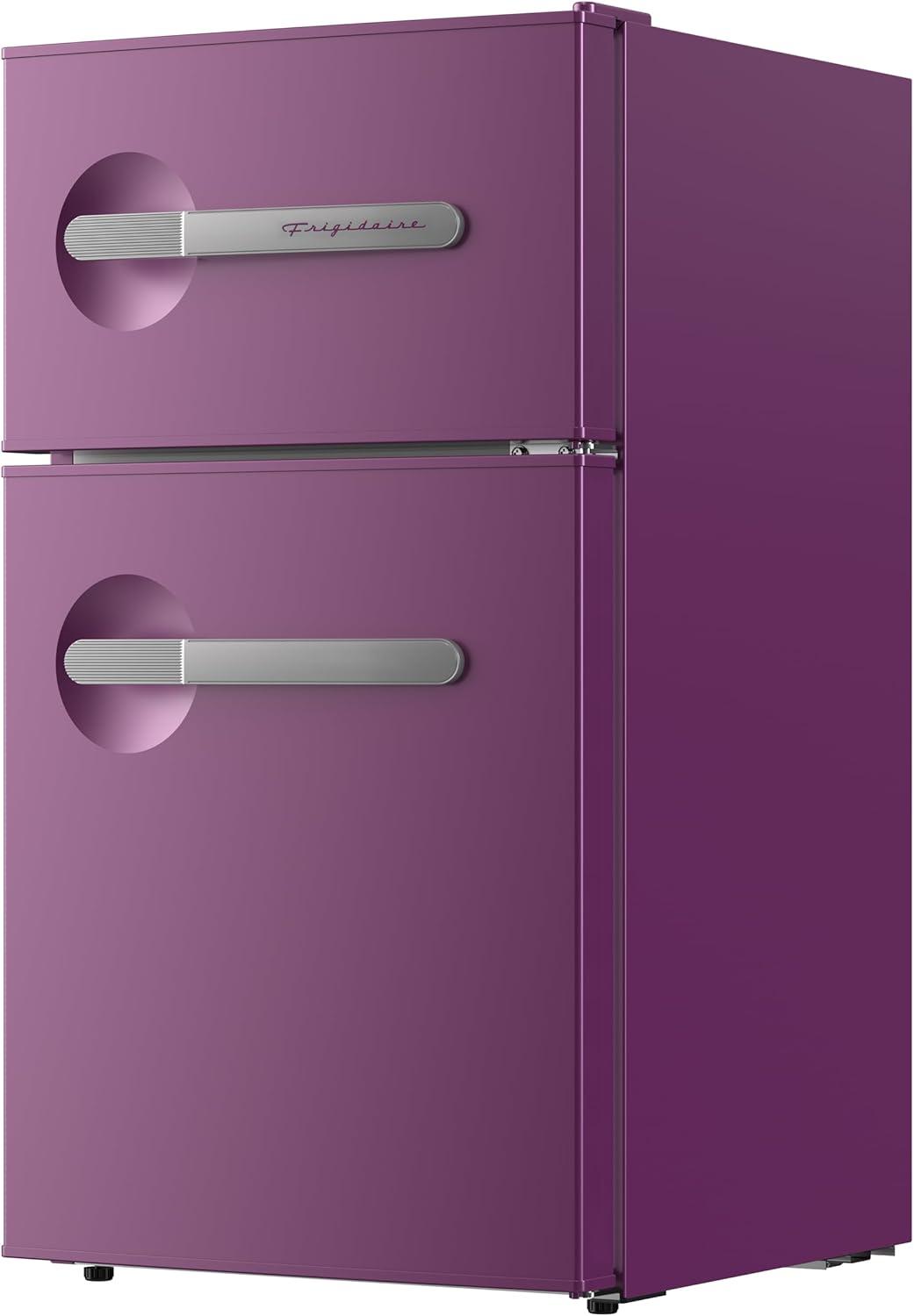 imageFrigidaire EFR3A1 Compact Small TopFreezer Refrigerator Stainless Steel Mini Bar Fridge Platinum Series2126quot D x 1783quot W x 335quot H 32 cu ft Double DoorPurple