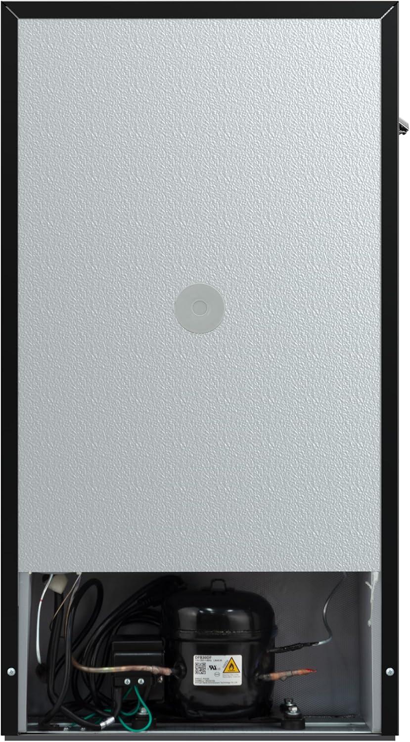 imageFrigidaire EFR3A1 Compact Small TopFreezer Refrigerator Stainless Steel Mini Bar Fridge Platinum Series2126quot D x 1783quot W x 335quot H 32 cu ft Double DoorBlack