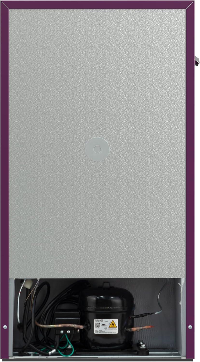imageFrigidaire EFR3A1 Compact Small TopFreezer Refrigerator Stainless Steel Mini Bar Fridge Platinum Series2126quot D x 1783quot W x 335quot H 32 cu ft Double DoorPurple
