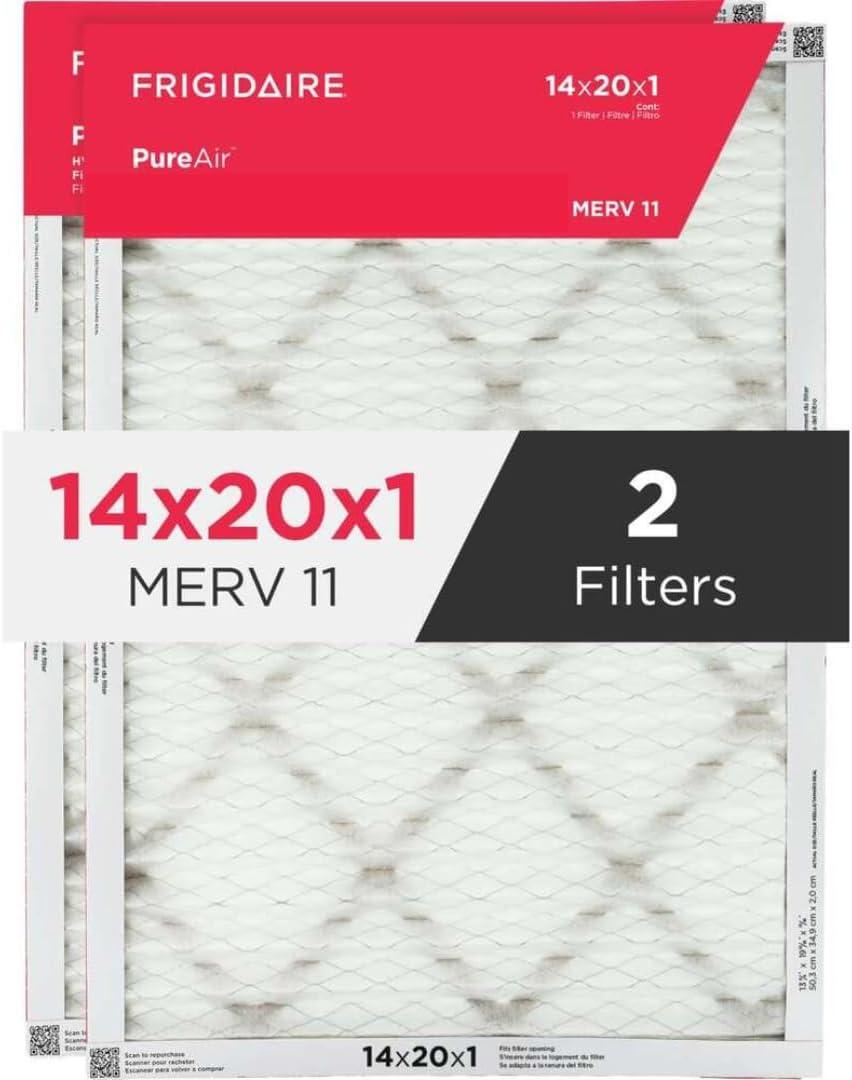 imageFrigidaire PureAir 20x25x1 MERV 8 Allergen Electrostatic Pleated Air Conditioner HVAC AC Furnace Filters 6 Pack exact dimensions 1981 X 2481 X 08114 x 20 x 1