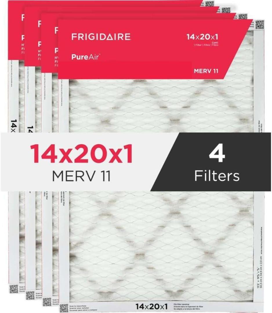 imageFrigidaire PureAir 20x25x1 MERV 8 Allergen Electrostatic Pleated Air Conditioner HVAC AC Furnace Filters 6 Pack exact dimensions 1981 X 2481 X 08114 x 20 x 1
