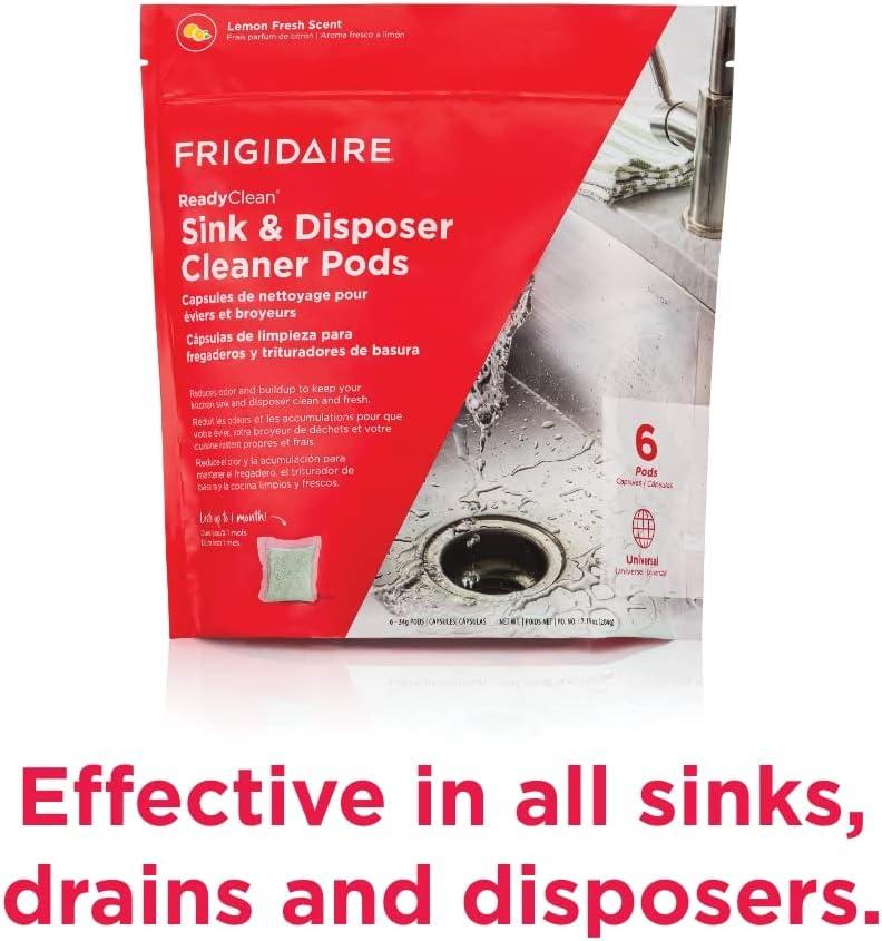 imageFrigidaire ReadyClean Probiotic Dishwasher Cleaner 6 Tablets White 6 CountSink and Disposal Probiotic
