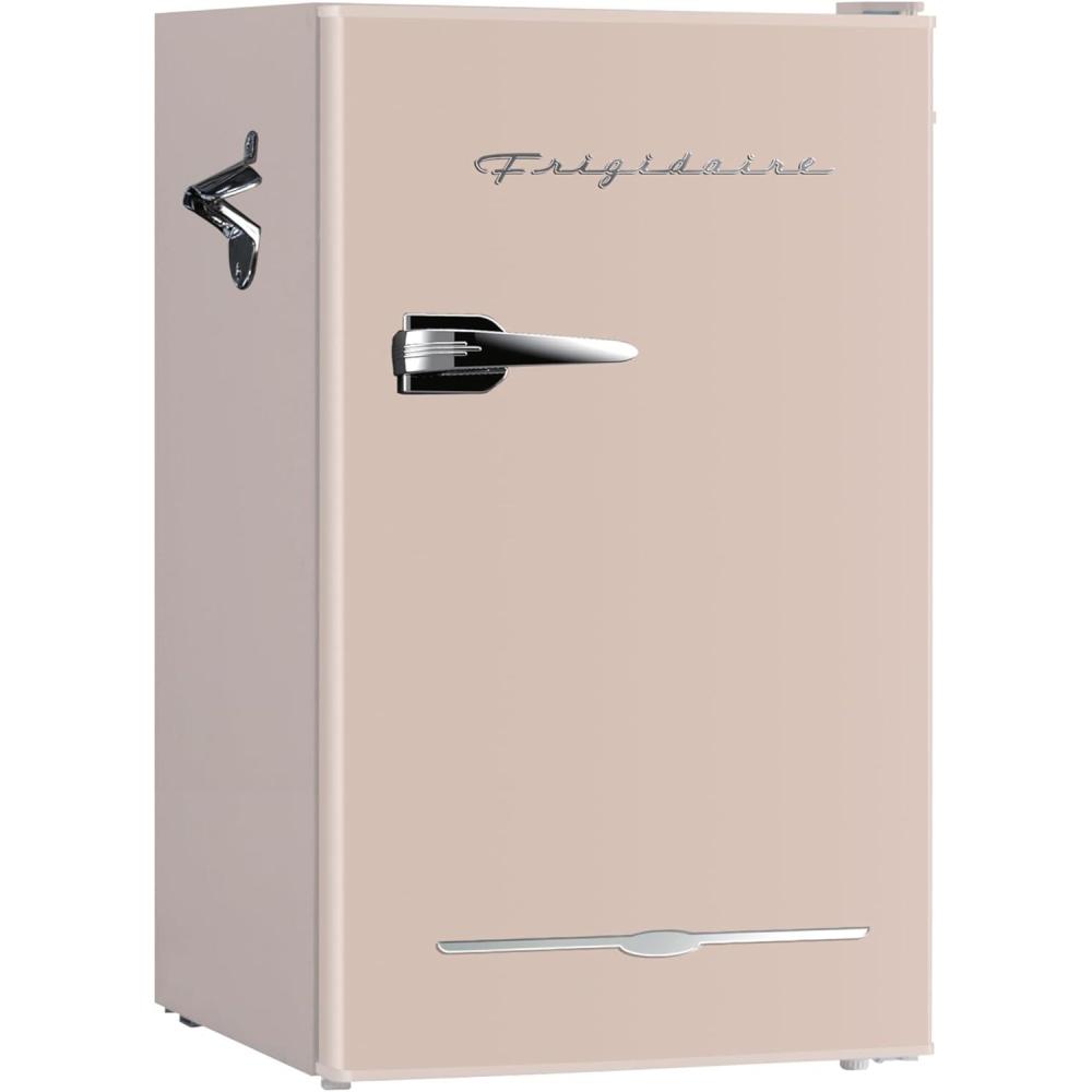 imageFRIGIDAIRE EFR376BLACK 31 Cu Ft Black Retro Bar Fridge with Side Bottle OpenerPink
