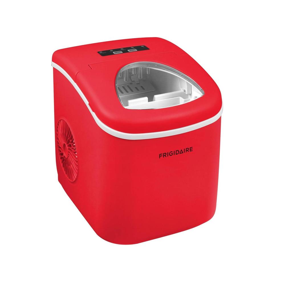 imageFRIGIDAIRE Portable Compact Ice Maker Counter Top Ice Making Machine 26lb per day WhiteRed