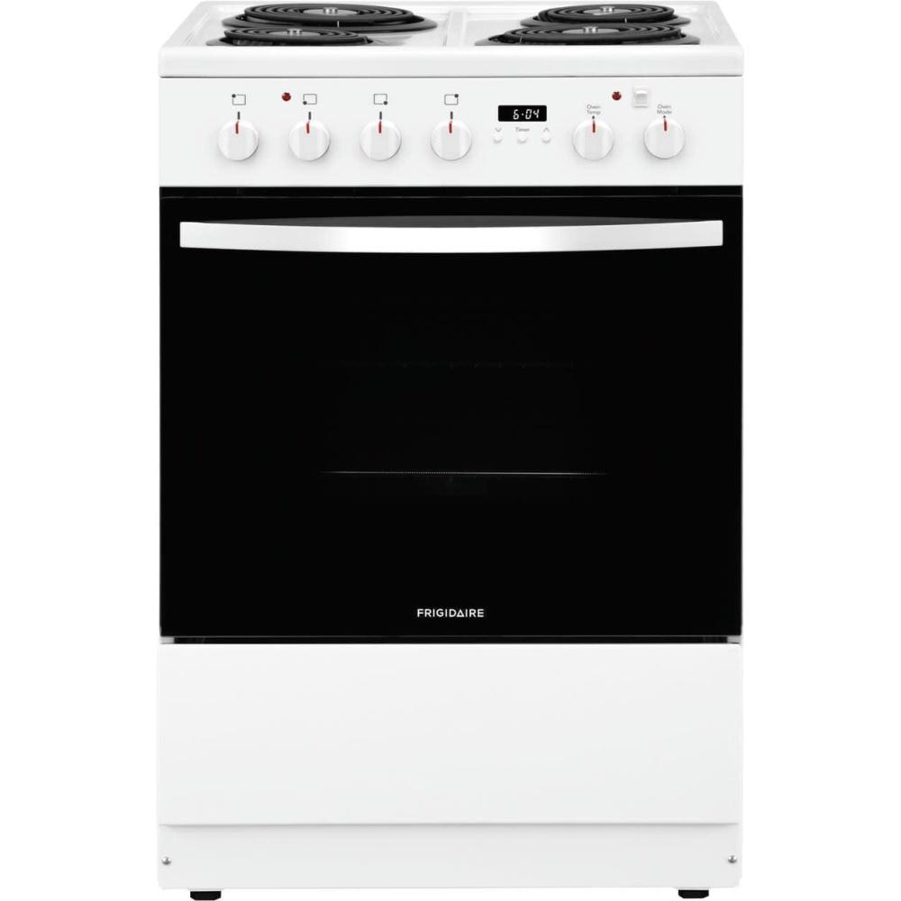 imageFrigidaire 24 in 19 Cu Ft Electric Range in Stainless Steel with Hidden Bake ADA CompliantWhite