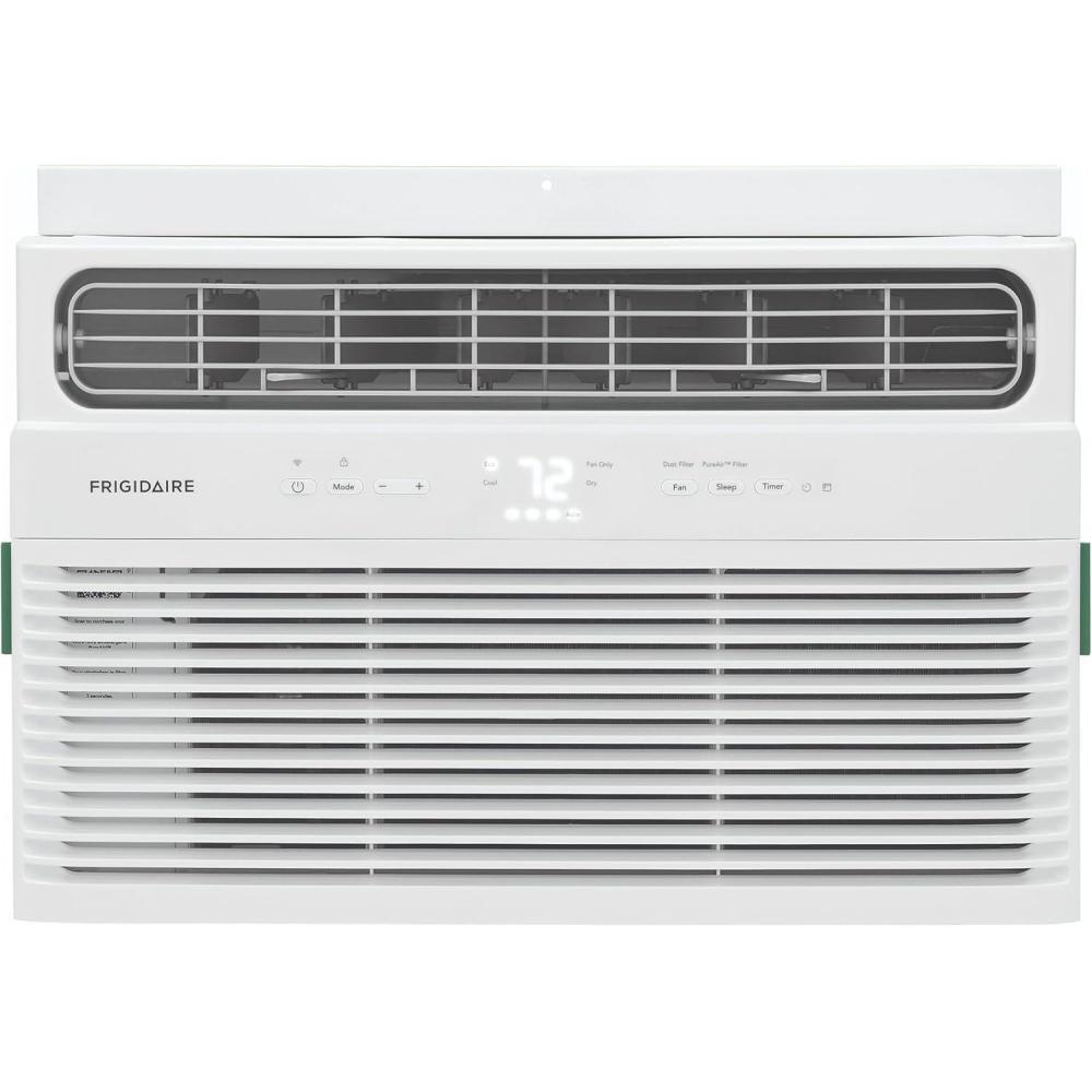 imageFrigidaire 8000 BTU Smart Window Air Conditioner with WiFi Cools Up to 350 Sq Ft Remote Control Quiet Operation Eco Mode 3 Fan Speeds WhiteNew 2024 8 000 BTU