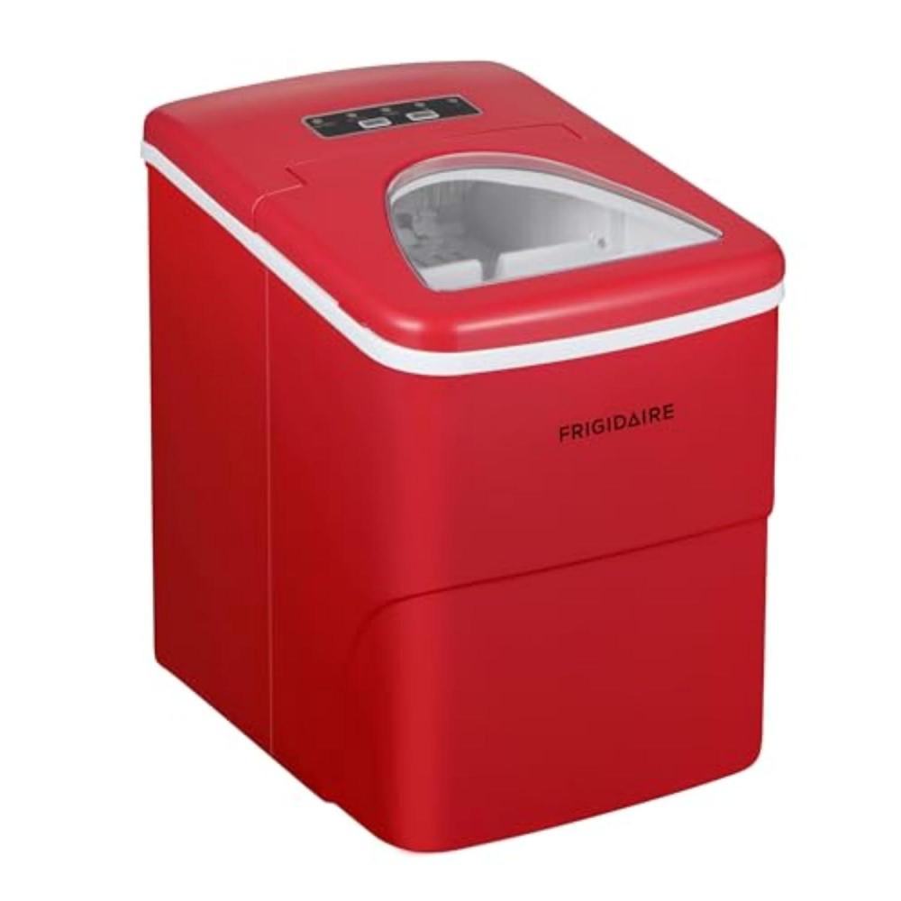 imageFrigidaire EFIC108Blue Compact Ice Maker Countertop Portable 26 lb per Day BlueRed