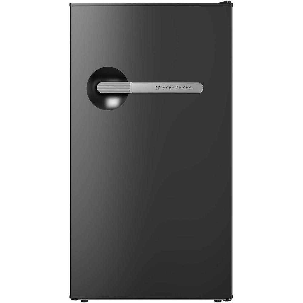 imageFrigidaire EFR323 32 cu ft Compact Fridge Mini Refrigerator Stainless Steel Platinum SeriesBlack