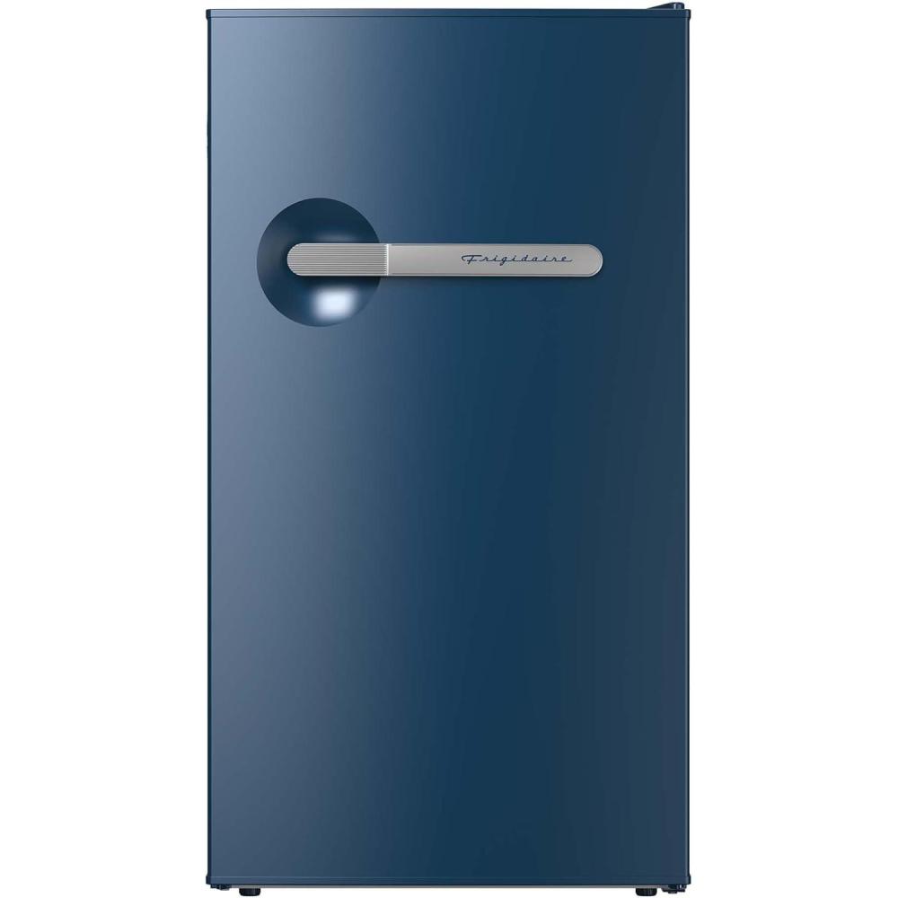 imageFrigidaire EFR323 32 cu ft Compact Fridge Mini Refrigerator Stainless Steel Platinum SeriesBlue