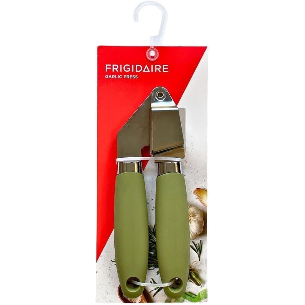 imageFrigidaire Garlic Press Stainless Steel with Soft Ergonomic Silicone Handle ROSEOlive