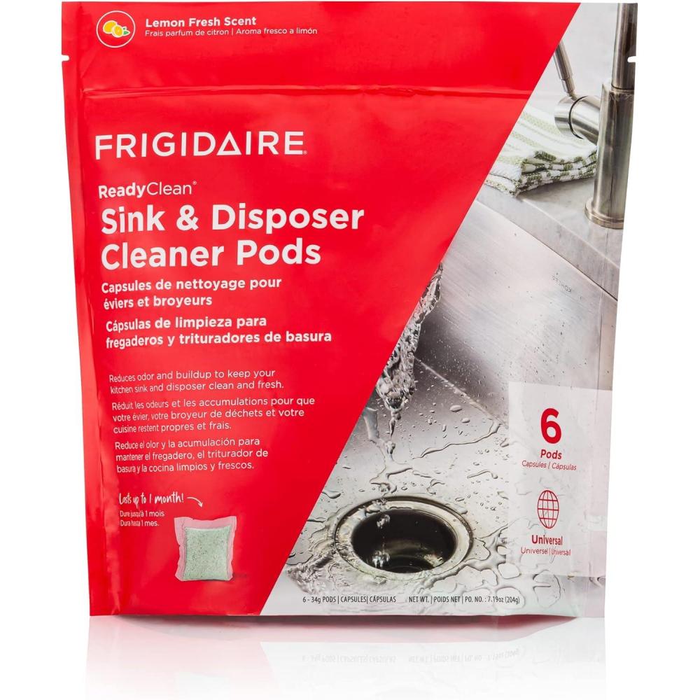 imageFrigidaire ReadyClean Probiotic Dishwasher Cleaner 6 Tablets White 6 CountSink and Disposal Probiotic