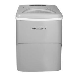FRIGIDAIRE Portable Compact Ice Maker, Counter Top Ice Making Machine, 26lb per day, White(Silver)