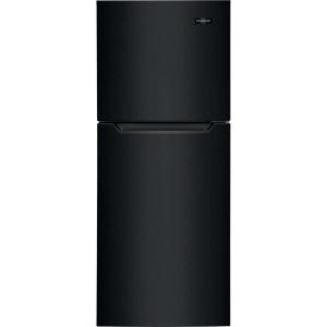 Frigidaire 11.6 Cu. Ft. Compact ADA Top Freezer Refrigerator in Brushed Steel with Electronic Control Panel, Reversible Door Swing, ENERGY STAR(Black)