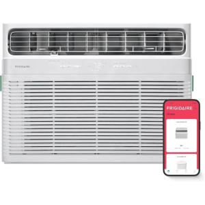 Frigidaire 18,000 BTU Smart Window Air Conditioner with Wi-Fi, Cools Up to 1,020 Sq. Ft., Remote Control, Quiet Operation, Eco Mode, 3 Fan Speeds, White
