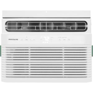 Frigidaire 8,000 BTU Window Air Conditioner with Remote Control, Cools Up to 350 Sq. Ft., Quiet Operation, Eco Mode, 3 Fan Speeds, Auto Restart, White(5 000 BTU Electronic Controls)
