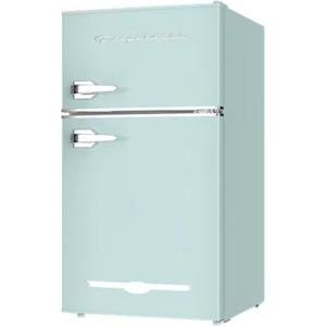 Frigidaire EFR840 Retro Mini Fridge with Freezer & Side Bottle Opener – Small 2 Door Refrigerator for Office Bar or College Dorm Room – 3.2 Cu Ft, Mint(Mint)