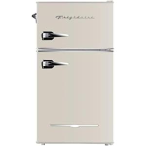 Frigidaire EFR840 Retro Mini Fridge with Freezer & Side Bottle Opener – Small 2 Door Refrigerator for Office Bar or College Dorm Room – 3.2 Cu Ft, Mint(Cream)