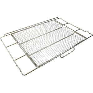 Frigidaire FG24AIRFTRY ReadyCook 24″ Air Fry Tray with Air Fry Basket and Oven Rack for Frigidaire Gallery Wall Ovens with Air Fry, Stainless Steel(For 30″ Oven)