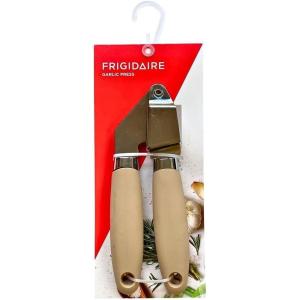Frigidaire Garlic Press, Stainless Steel with Soft Ergonomic Silicone Handle (ROSE)(LIGHT TAUPE)