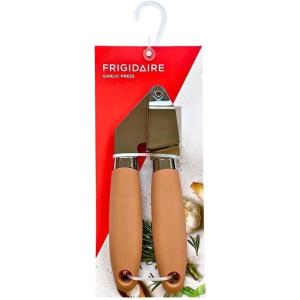 Frigidaire Garlic Press, Stainless Steel with Soft Ergonomic Silicone Handle (ROSE)(Rose)