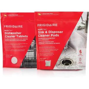 Frigidaire ReadyClean Probiotic Dishwasher Cleaner 6 Tablets, White, 6 Count(Probiotic Bundle)