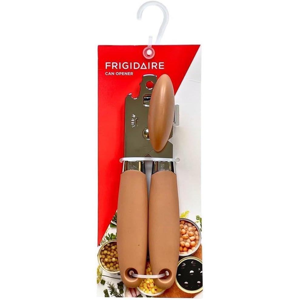 imageFrigidaire Stainless Steel Manual Can Opener with Soft Touch Handle Oversized Handheld Easy Turn Knob OLIVERose