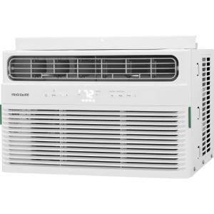 Frigidaire 8,000 BTU Window Air Conditioner & Dehumidifier, 115V, Cools up to 350 Sq. Ft. for Apartment, Dorm Room & Small/Medium Rooms, with Remote Control, Programmable Timer, and Sleep Mode, White